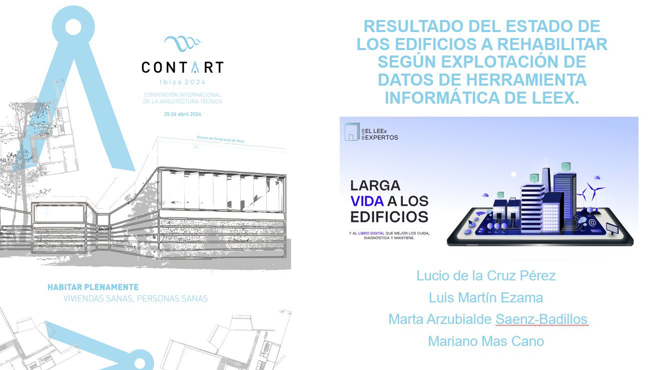 Lee más sobre el artículo El Libro del Edificio Existente (LEEx): Una herramienta para la gestión del parque edificatorio español, en CONTART 2024