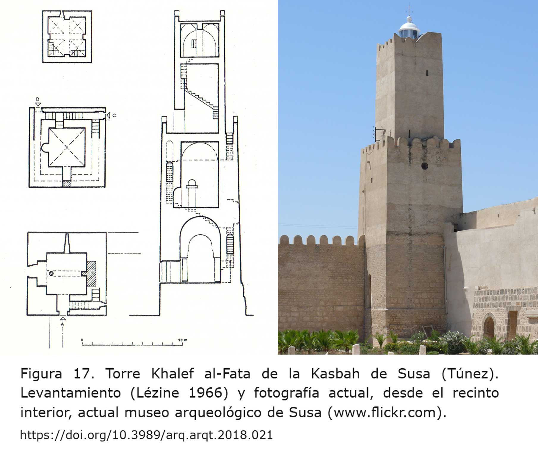Torre Khalef al-Fata de la Kasbah de Susa (Túnez)